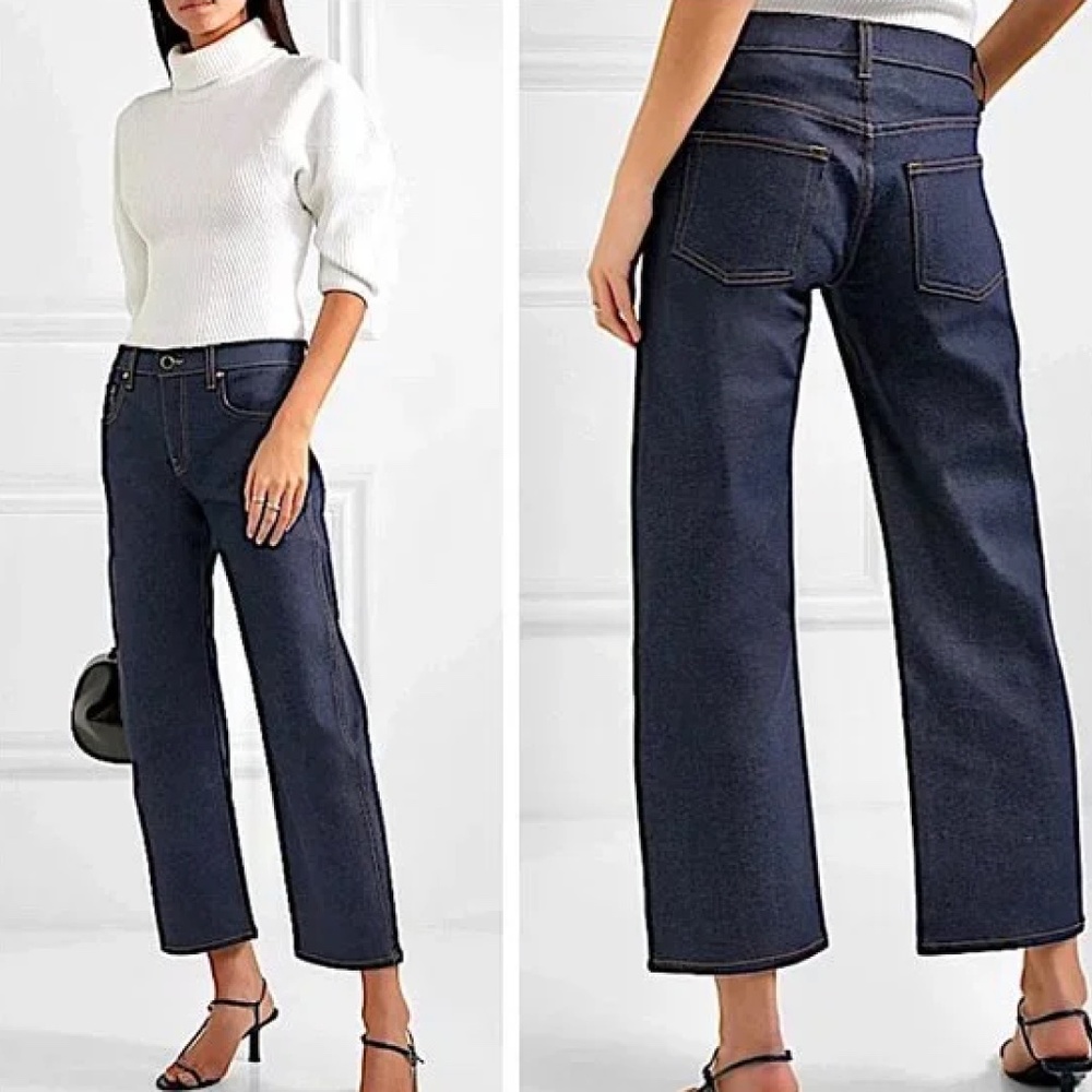 Khaite The Wendell Dark Wash Jean in Raw